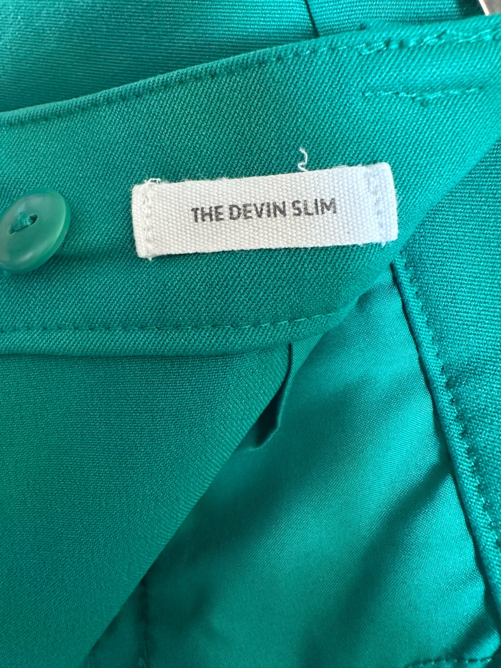 LOFT The Devin Slim Pants Bundle Women’s 12P Blue Green Career Ankle Stretch - Picture 5 of 14